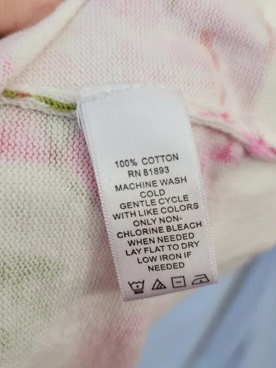 Isaac Mizrahi Sweater Cardigan Top 3X Floral Rose Gardencore Granny Chic Cottage - Picture 9 of 11